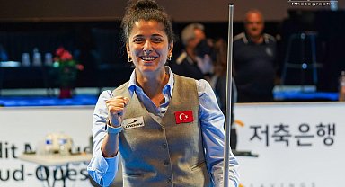 Milli bilardocu Güzin Müjde Karakaşlı dünya şampiyonu oldu