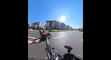 Motosikletle polisten kaçmaya çalışan sürücüye 390 bin TL ceza