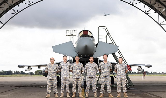 MSB: 'Eurofighter Typhoon' tedarik projesi kapsamında İngiltere'de uçak bakım tesisleri incelendi