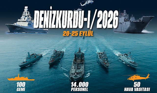 MSB'den 100 gemi ile 'Denizkurdu-I2026 Tatbikatı'