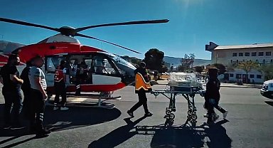 Muhammed bebek, hava ambulansıyla Malatya'ya sevk edildi