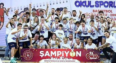 Namağlup Türkiye şampiyonu devlet okulu basketbol takımı, yeni sezon için sahada