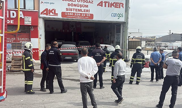 Oto LPG dönüşüm servisinde patlama: 5 yaralı