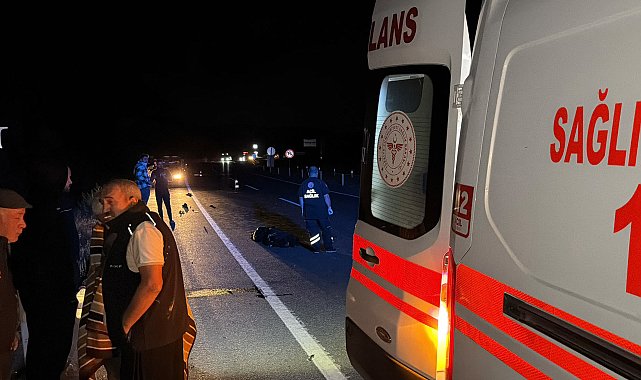 Otomobil ile çarpışan motosikletin sürücüsü hayatını kaybetti