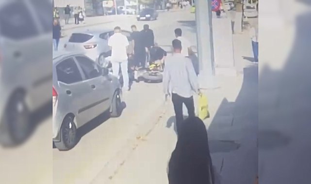 Otomobil ile motosiklet çarpıştı; 1 yaralı
