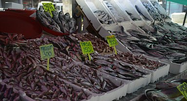 Rize'de sezonun ilk balıkları tezgahtaki yerlerini aldı