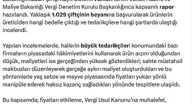 Sebze ve meyvede fahiş fiyat operasyonu; 41 firmanın yöneticisi hakkında gözaltı kararı