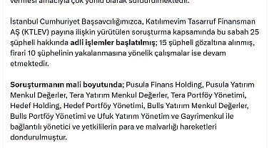 Sermaye piyasalarına ilişkin soruşturmada 15 gözaltı