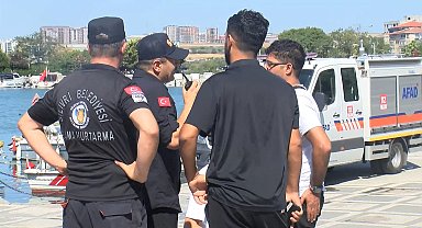 Silivri açıklarında battığı değerlendirilen gemide yakınları olanlar limana geldi