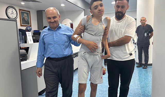 Skolyoz hastası Bünyamin, ameliyatla sağlığına kavuştu