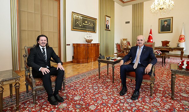 TBMM Başkanı Kurtulmuş, Kuzey Makedonya Kültür ve Turizm Bakanı Süleymani'yi kabul etti
