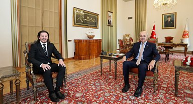 TBMM Başkanı Kurtulmuş, Kuzey Makedonya Kültür ve Turizm Bakanı Süleymani'yi kabul etti