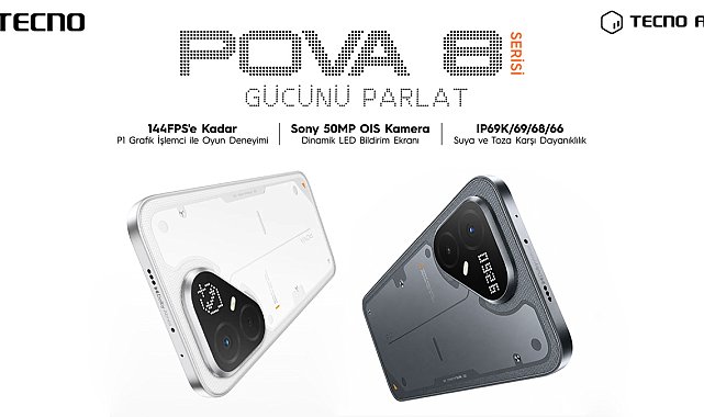 TECNO, yeni telefon serisi POVA 8'i Türkiye'de satışa sundu
