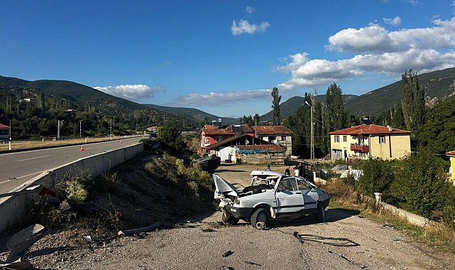 Tokat'ta iki otomobil çarpıştı: 1 ölü, 3 yaralı