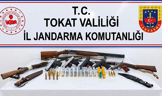 Tokat'ta jandarmadan silah kaçakçılığı operasyonu: 11 gözaltı