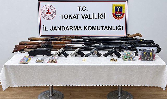 Tokat'ta silah ticareti ve kaçakçılığı operasyonu: 15 gözaltı