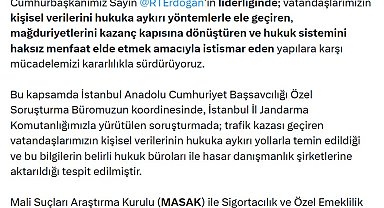 Trafik kazası mağdurlarının kişisel verilerini kullanan 825 kişi hakkında soruşturma