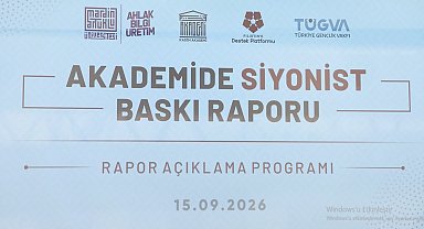 TÜGVA'da 'Akademide Siyonist Baskı Raporu' açıklandı