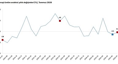 TÜİK: Sanayi üretimi yıllık yüzde 0,3 azaldı
