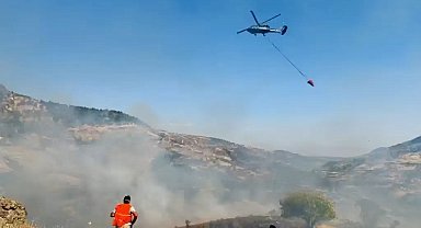Tunceli'de örtü yangını