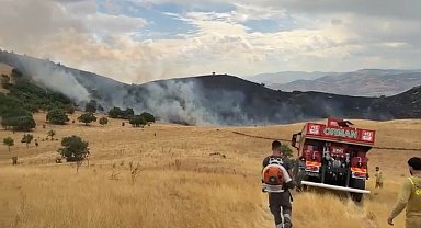 Tunceli'de örtü yangını