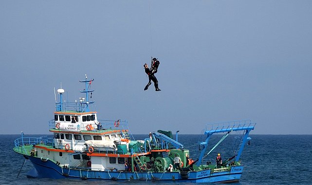UMKE'den Karadeniz'de nefes kesen kurtarma tatbikatı