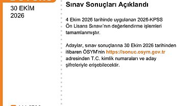 2026-KPSS Ön Lisans sonuçları açıklandı