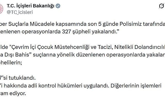 22 ilde siber suç operasyonları: 137 tutuklama