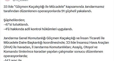 33 ilde göçmen kaçakçılığı operasyonu: 47 tutuklama