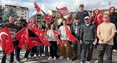 'Cumhuriyet Bayramı' coşkusuna yabancı öğrenciler de ortak oldu