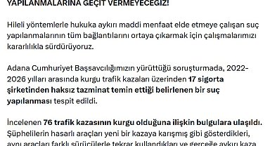 Adana merkezli 'kurgu trafik kazası' operasyonu: 77 gözaltı