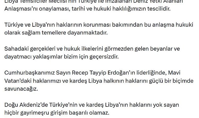 AK Parti'li Çelik: Deniz Yetki Alanları Anlaşması'nın onaylanması, tarihi ve hukuki haklılığımızın tescilidir