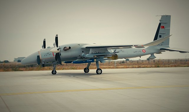Akıncı'dan MGK mühimmatı ile ilk atışta tam isabet