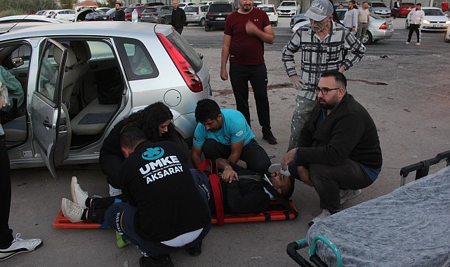 Aksaray'da 3 aracın karıştığı kazada: 5 kişi yaralandı