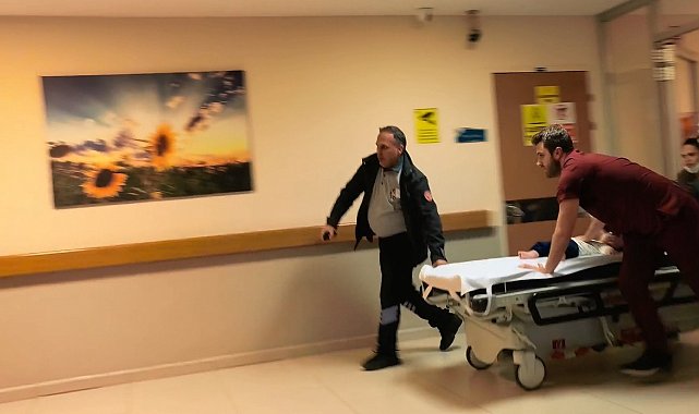 Alper bebeğin duran kalbi, sedye üzerindeki kalp masajıyla çalıştırıldı