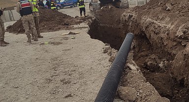 Altyapı çalışması sırasında göçük; 1 ölü