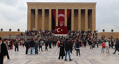 Anıtkabir'de Cumhuriyet Bayramı coşkusu