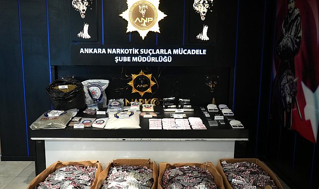 Ankara'da uyuşturucu operasyonlarında son 1 haftada 69 tutuklama