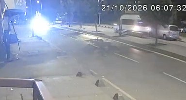 Arnavutköy'de 9 kişinin yaralandığı servis minibüsü kazasının görüntüleri ortaya çıktı