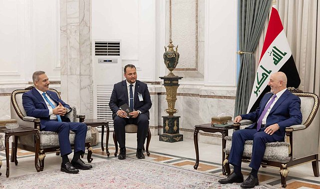 Bakan Fidan, Irak Cumhurbaşkanı Amedi tarafından kabul edildi