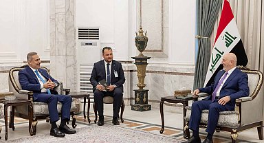Bakan Fidan, Irak Cumhurbaşkanı Amedi tarafından kabul edildi