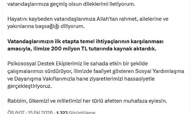 Bakan Göktaş: İstanbul'a 200 milyon TL kaynak aktardık