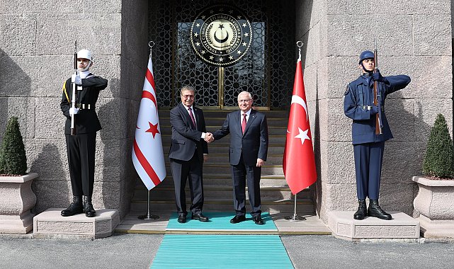 Bakan Güler, KKTC Başbakanı Üstel ile görüştü