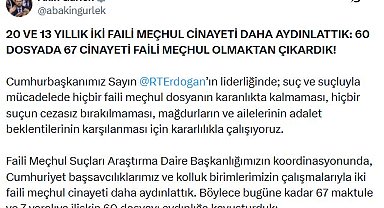 Bakan Gürlek: 2 faili meçhul dosyayı daha aydınlattık