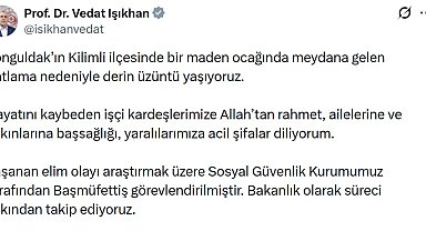 Bakan Işıkhan: Madendeki patlamayla ilgili başmüfettiş görevlendirildi