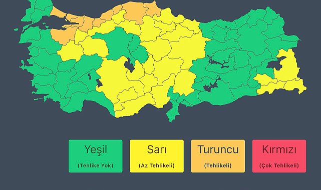 Bakan Kurum: 10 ilde turuncu, 26 ilde sarı kodlu uyarı var