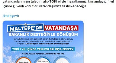Bakan Kurum: Hiçbir vatandaşımız riskli binalara mahkum değil