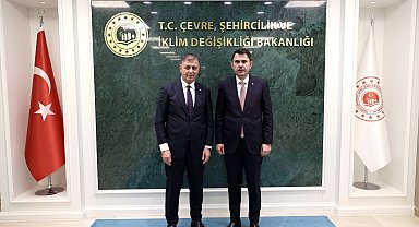 Bakan Kurum, İzmir Büyükşehir Belediye Başkanı Tugay'ı kabul etti