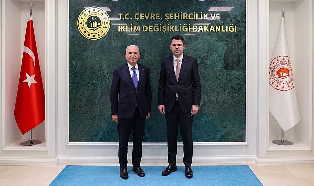 Bakan Kurum, Ümraniye Belediye Başkanı Yıldırım'ı kabul etti