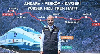 Bakan Uraloğlu: Ankara-Kayseri seyahat süresini 1 saat 45 dakikaya düşüreceğiz